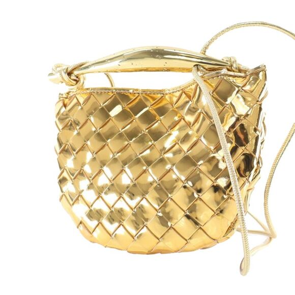 Bottega Veneta Baby Metallic Lambskin Intrecciato Sardine - Picture 4 of 10